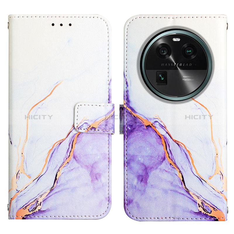 Funda de Cuero Cartera con Soporte Patron de Moda Carcasa YB4 para Oppo Find X6 5G