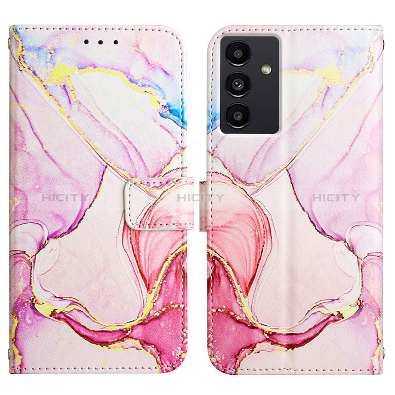 Funda de Cuero Cartera con Soporte Patron de Moda Carcasa YB4 para Samsung Galaxy A54 5G Rosa