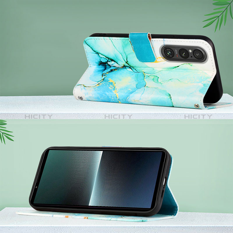 Funda de Cuero Cartera con Soporte Patron de Moda Carcasa YB4 para Sony Xperia 1 V