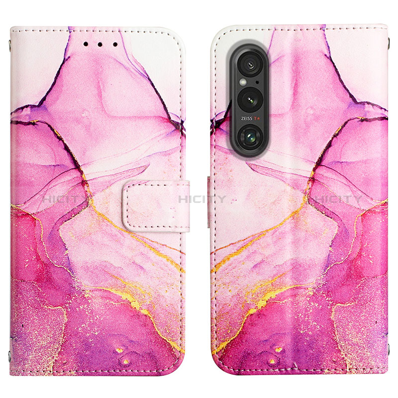 Funda de Cuero Cartera con Soporte Patron de Moda Carcasa YB4 para Sony Xperia 1 V