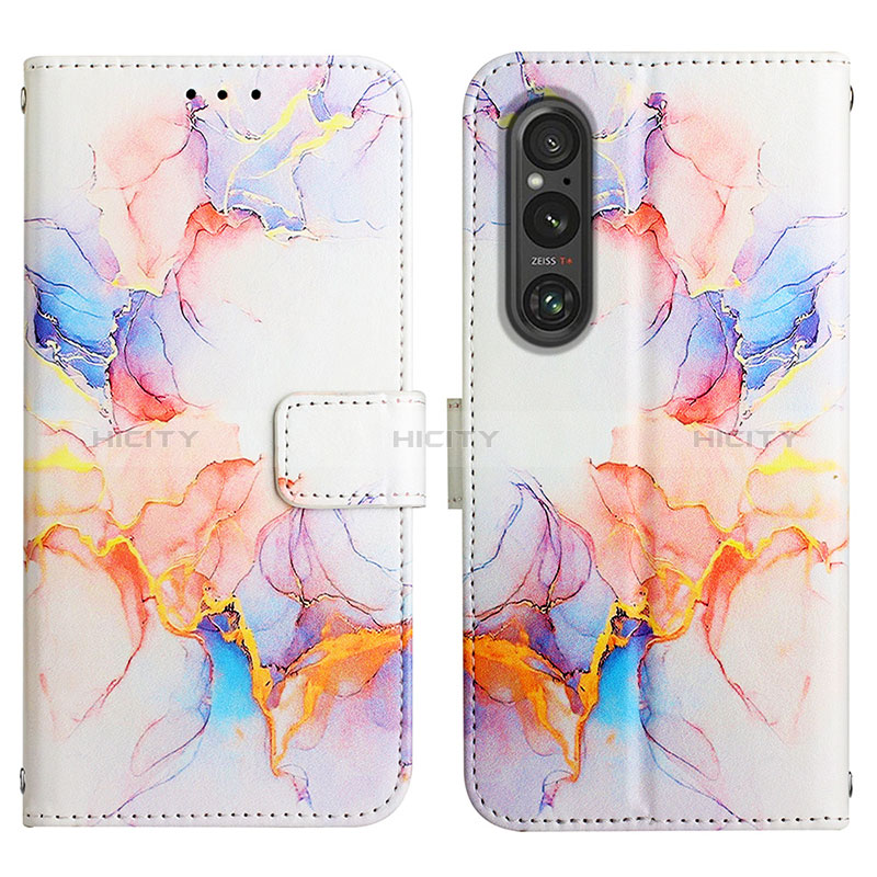 Funda de Cuero Cartera con Soporte Patron de Moda Carcasa YB4 para Sony Xperia 1 V