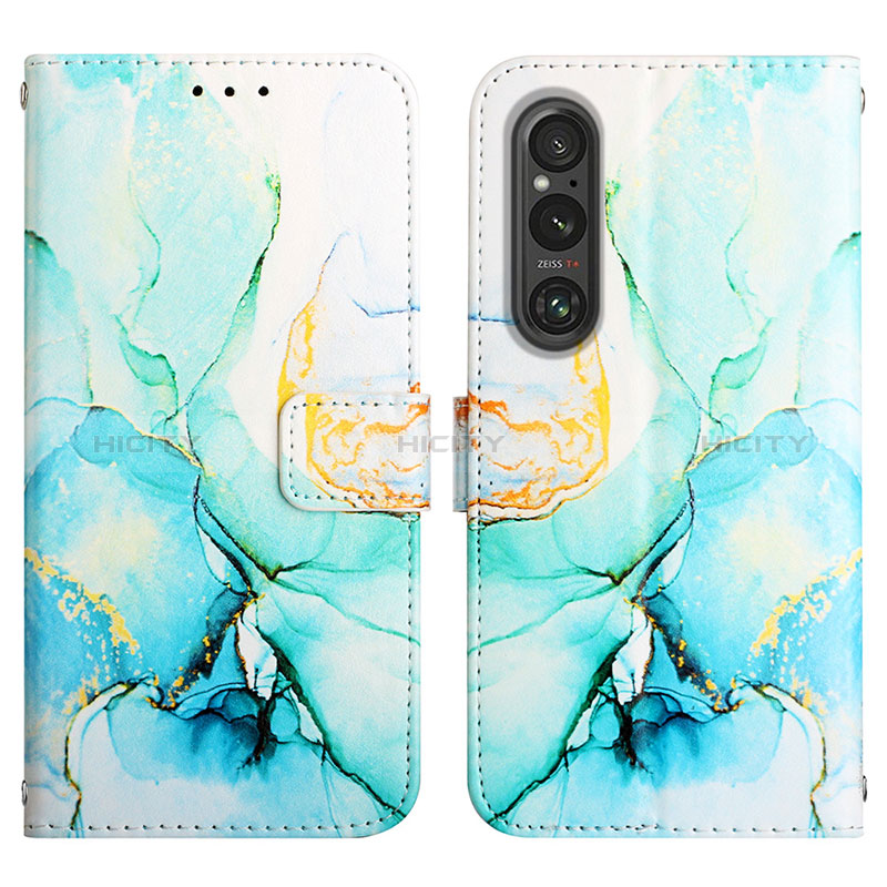 Funda de Cuero Cartera con Soporte Patron de Moda Carcasa YB4 para Sony Xperia 1 V