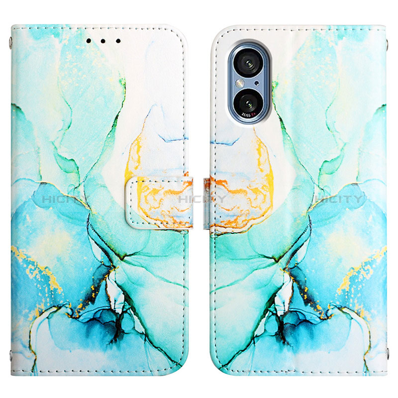 Funda de Cuero Cartera con Soporte Patron de Moda Carcasa YB4 para Sony Xperia 5 V