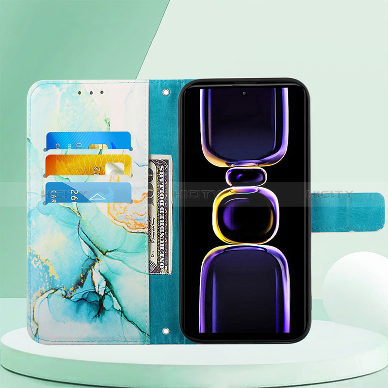 Funda de Cuero Cartera con Soporte Patron de Moda Carcasa YB4 para Xiaomi Poco F5 Pro 5G