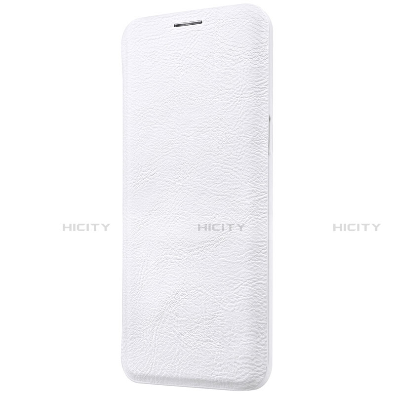 Funda de Cuero Cartera con Soporte S01 para Samsung Galaxy S8 Blanco