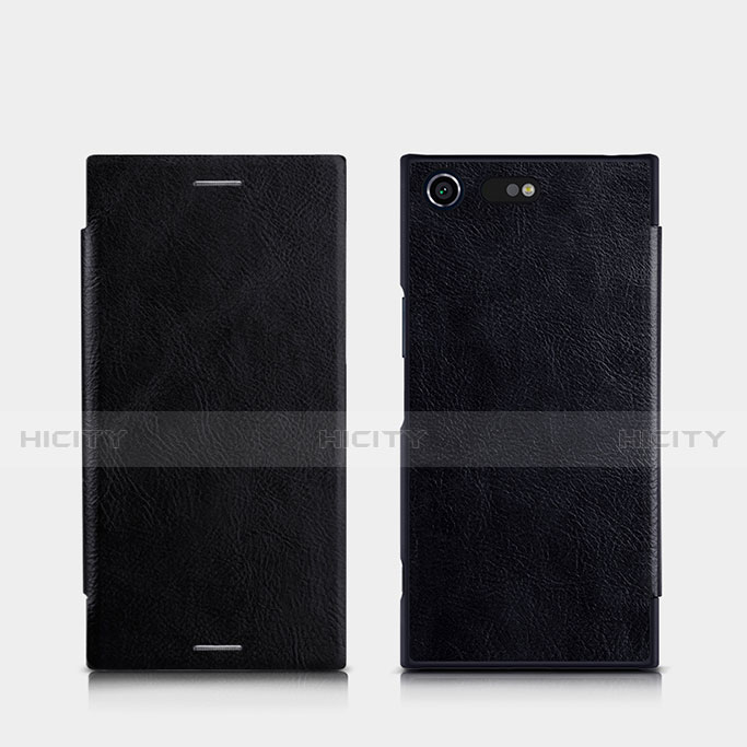 Funda de Cuero Cartera para Sony Xperia XZ Premium Negro