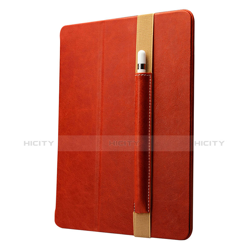 Funda de Cuero Elastico del Pluma Desmontable P01 para Apple Pencil Apple New iPad 9.7 (2017) Rojo