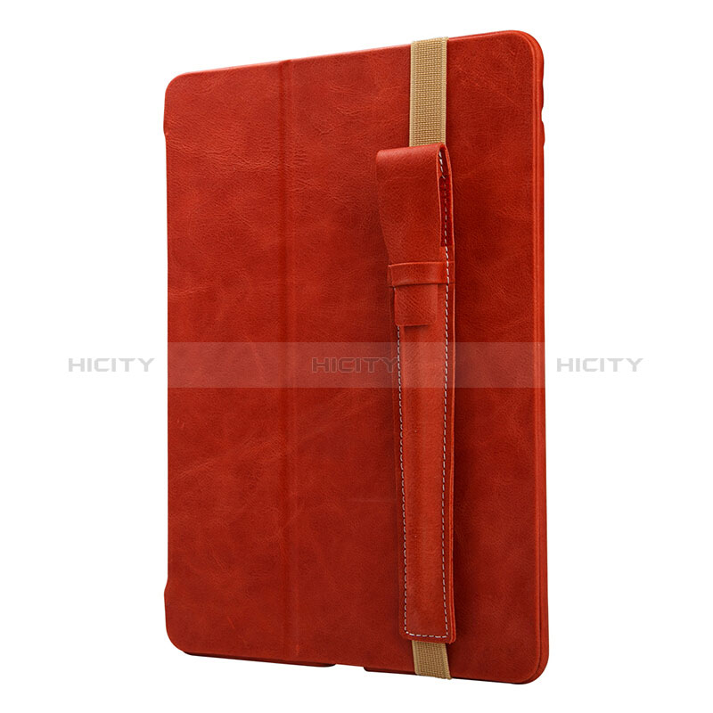 Funda de Cuero Elastico del Pluma Desmontable P02 para Apple Pencil Apple iPad Pro 9.7 Rojo