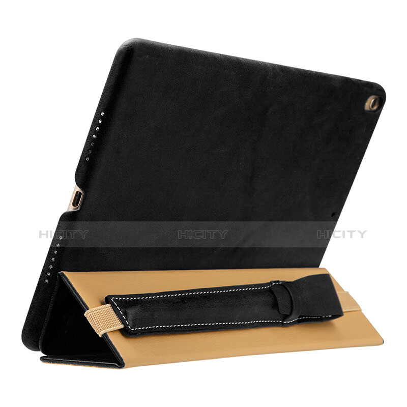 Funda de Cuero Elastico del Pluma Desmontable P02 para Apple Pencil Apple New iPad 9.7 (2018) Negro