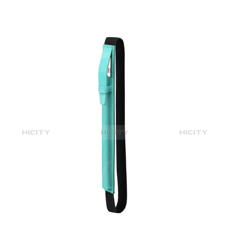 Funda de Cuero Elastico del Pluma Desmontable P03 para Apple Pencil Apple New iPad 9.7 (2018) Verde