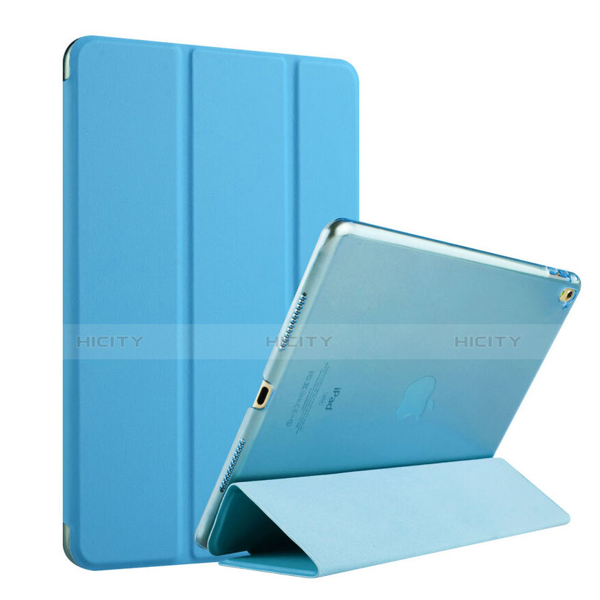 Funda de Cuero Flip con Soporte para Apple iPad Pro 9.7 Azul Cielo