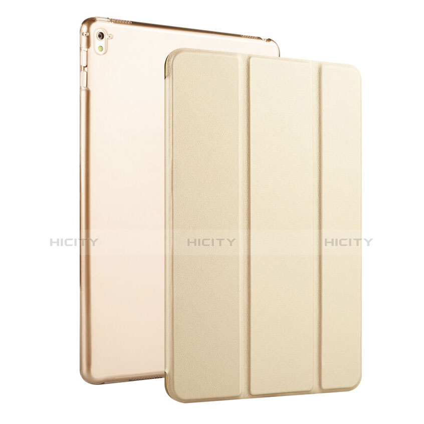 Funda de Cuero Flip con Soporte para Apple iPad Pro 9.7 Oro