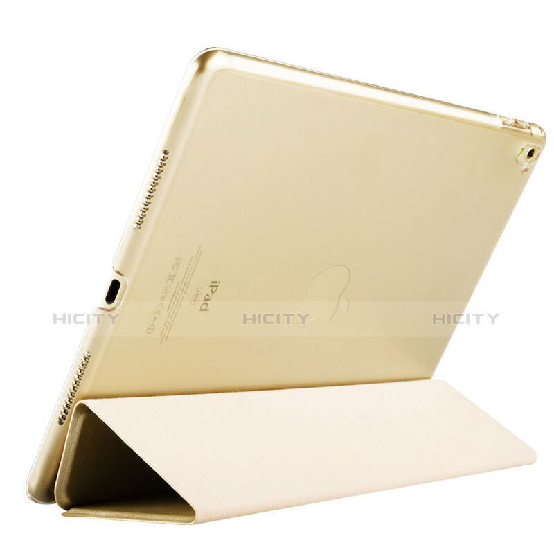 Funda de Cuero Flip con Soporte para Apple iPad Pro 9.7 Oro