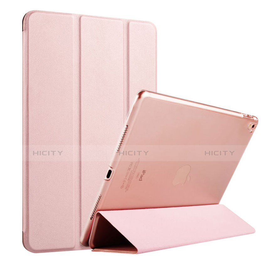 Funda de Cuero Flip con Soporte para Apple iPad Pro 9.7 Oro Rosa