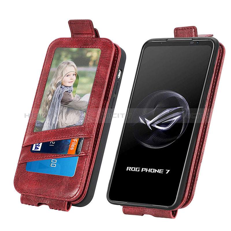 Funda de Cuero Flip para Asus ROG Phone 7 Ultimate