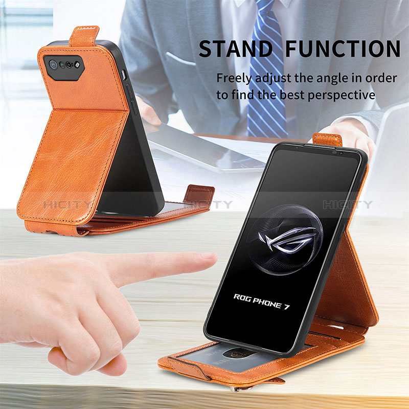 Funda de Cuero Flip para Asus ROG Phone 7 Ultimate