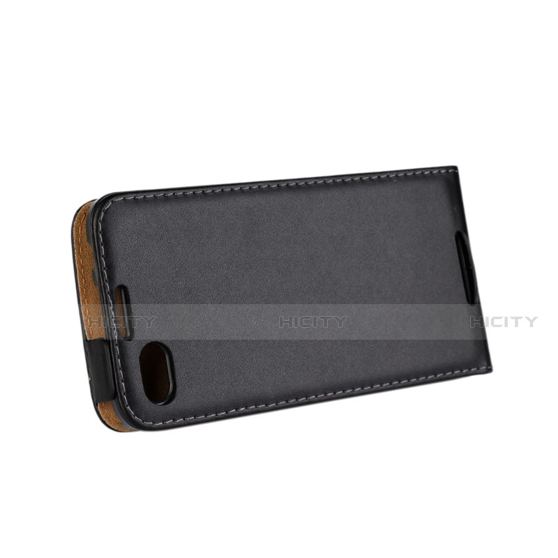 Funda de Cuero Flip para Blackberry Q10 Negro