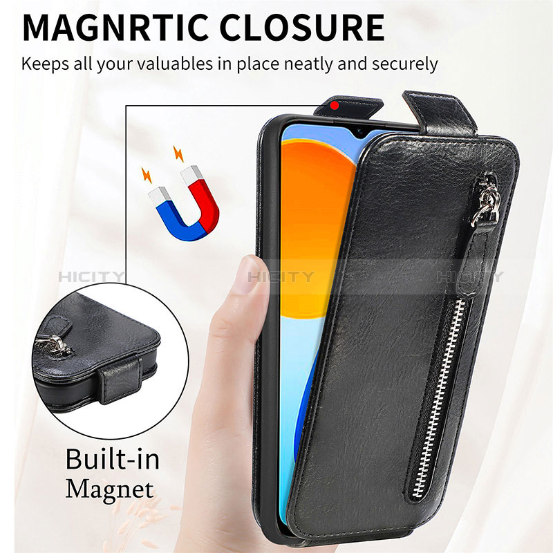 Funda de Cuero Flip para Huawei Honor 70 Lite 5G