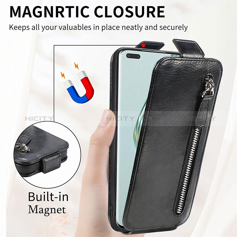 Funda de Cuero Flip para Huawei Honor Magic5 Pro 5G