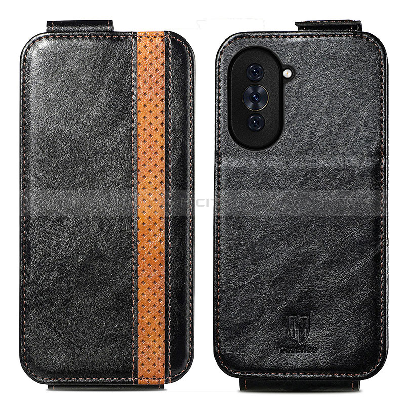 Funda de Cuero Flip para Huawei Nova 10 Pro Negro