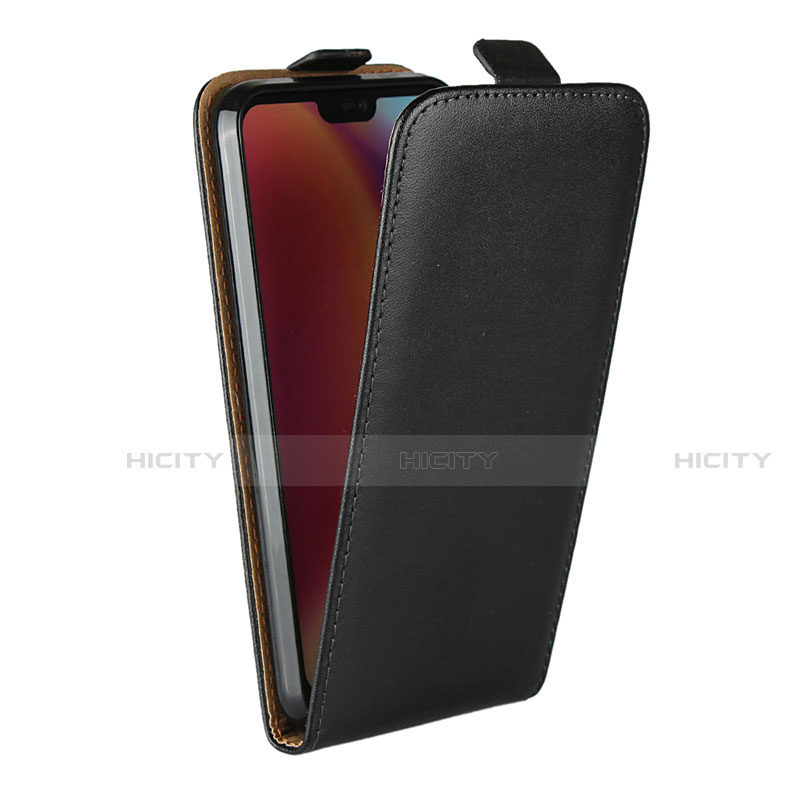 Funda de Cuero Flip para Huawei Nova 3e Negro