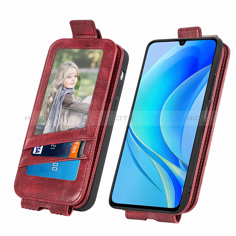 Funda de Cuero Flip para Huawei Nova Y70 Plus