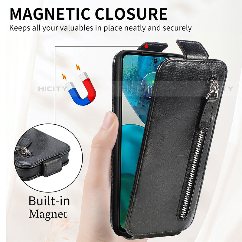 Funda de Cuero Flip para Motorola Moto Edge (2022) 5G