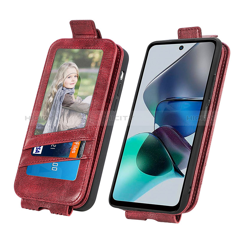 Funda de Cuero Flip para Motorola Moto G23