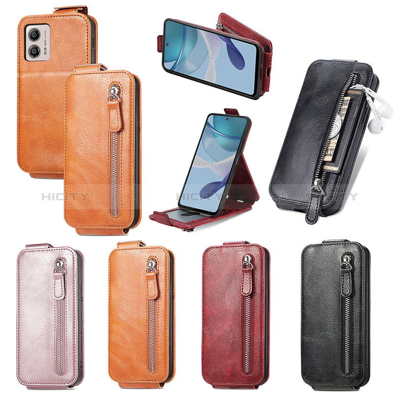 Funda de Cuero Flip para Motorola Moto G53y 5G