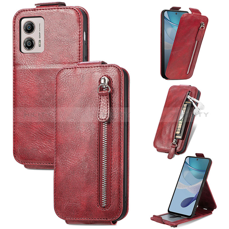 Funda de Cuero Flip para Motorola Moto G53y 5G