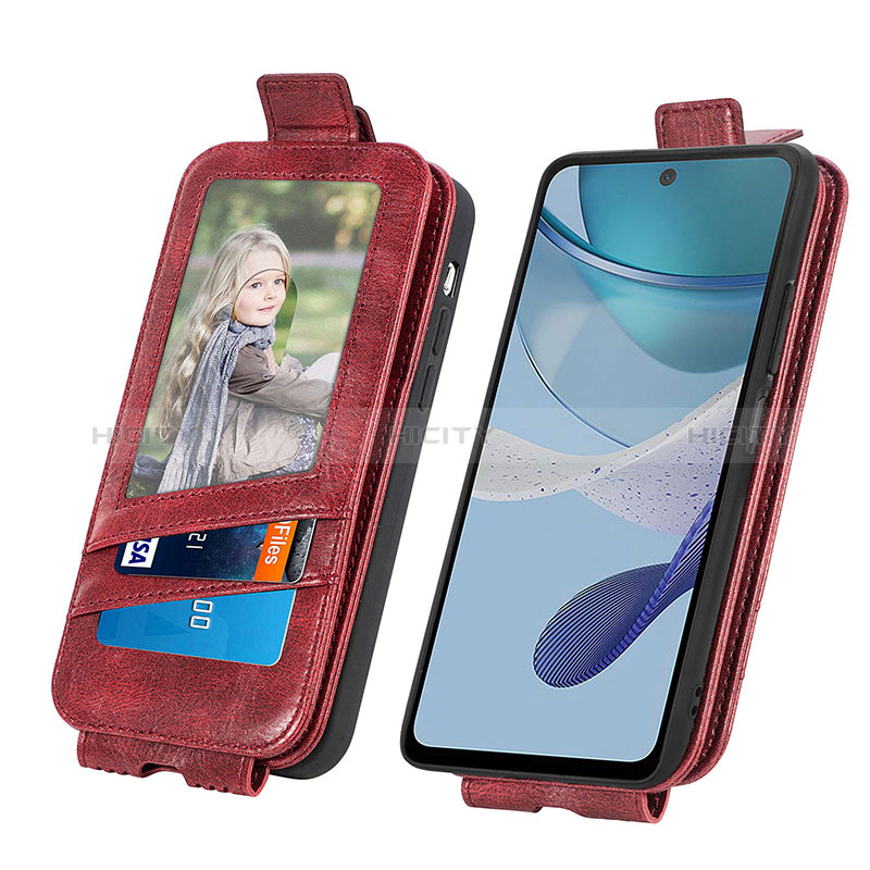 Funda de Cuero Flip para Motorola Moto G53y 5G