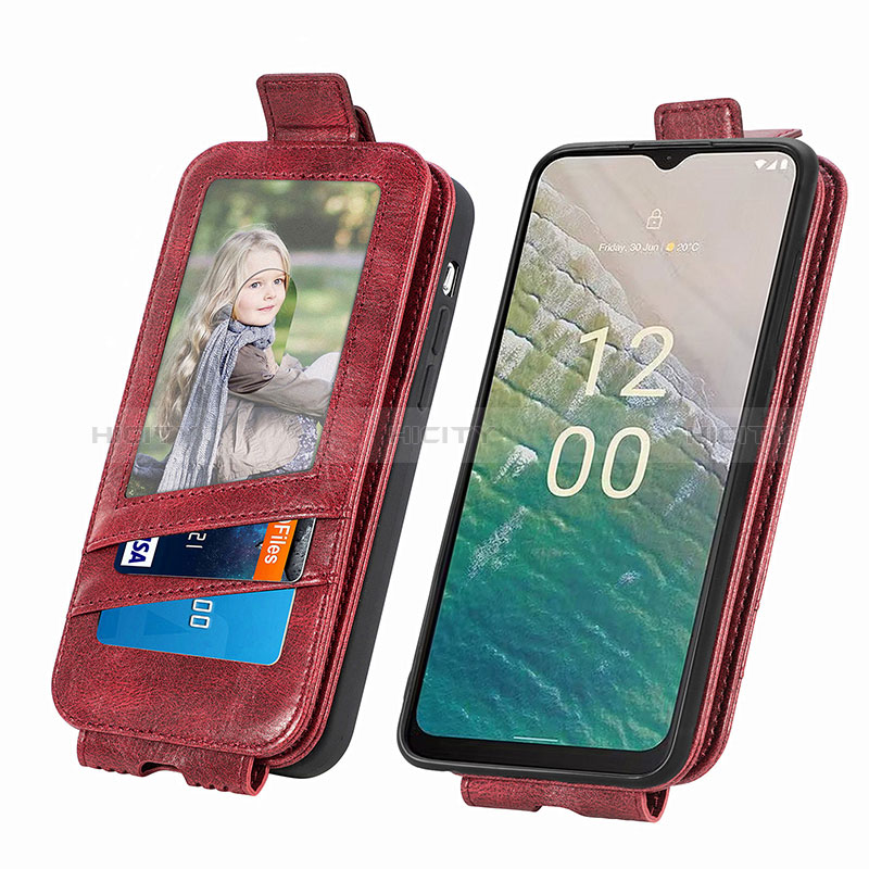 Funda de Cuero Flip para Nokia C210