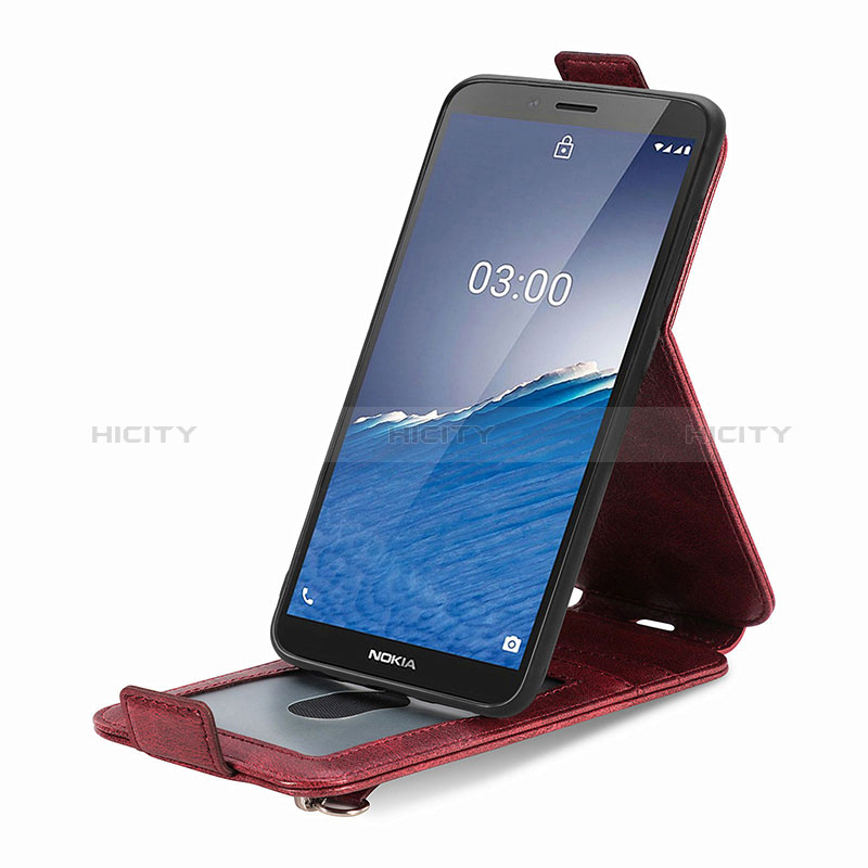 Funda de Cuero Flip para Nokia C3