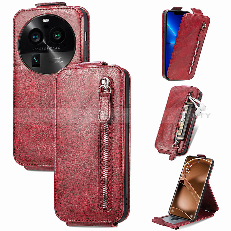 Funda de Cuero Flip para Oppo Find X6 5G