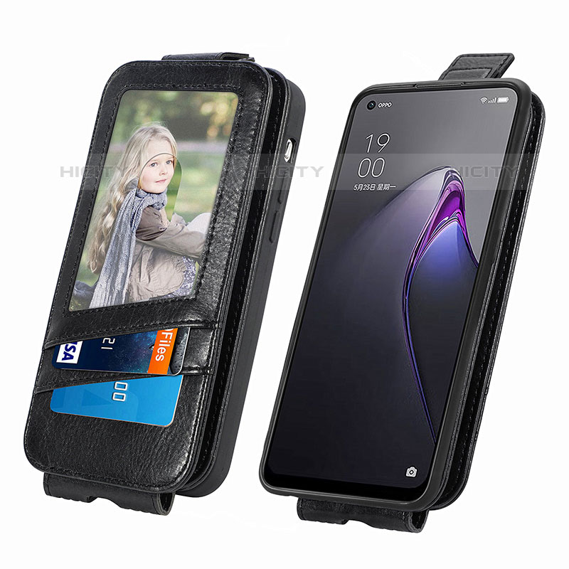 Funda de Cuero Flip para Oppo Reno8 5G