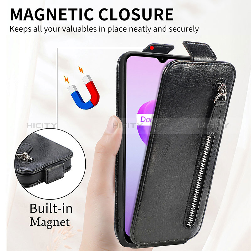 Funda de Cuero Flip para Realme C31