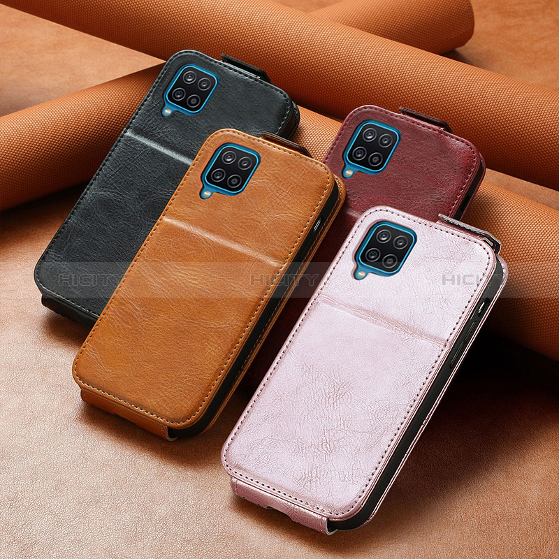 Funda de Cuero Flip para Samsung Galaxy A12 Nacho