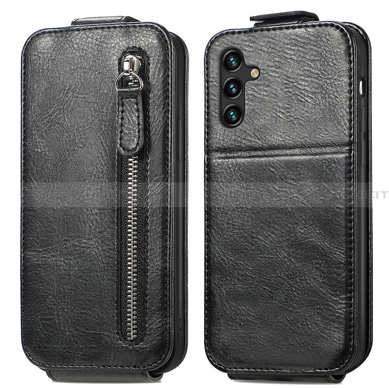 Funda de Cuero Flip para Samsung Galaxy A13 5G Negro