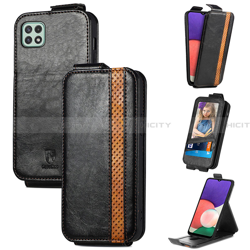 Funda de Cuero Flip para Samsung Galaxy A22 5G