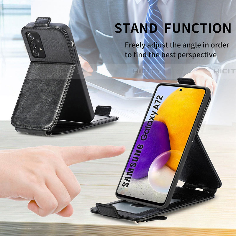 Funda de Cuero Flip para Samsung Galaxy A72 5G