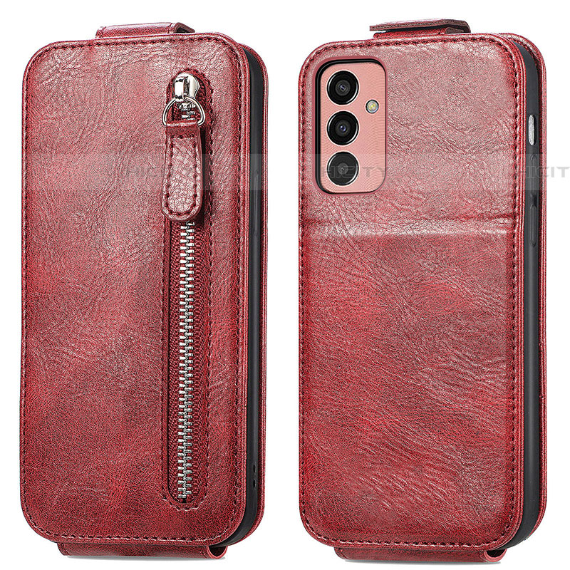 Funda de Cuero Flip para Samsung Galaxy F13 4G Rojo