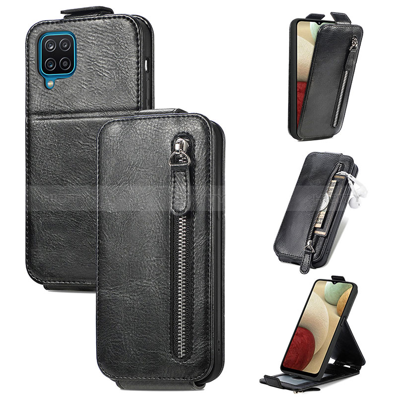 Funda de Cuero Flip para Samsung Galaxy M12