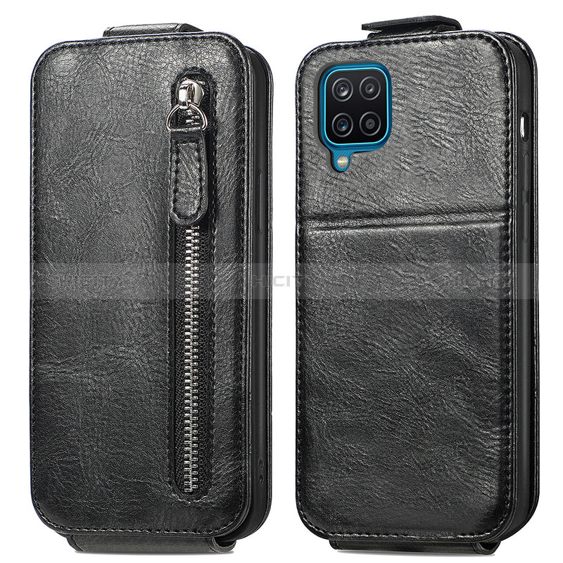 Funda de Cuero Flip para Samsung Galaxy M12 Negro