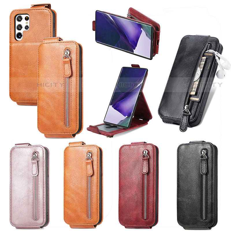 Funda de Cuero Flip para Samsung Galaxy S21 Ultra 5G