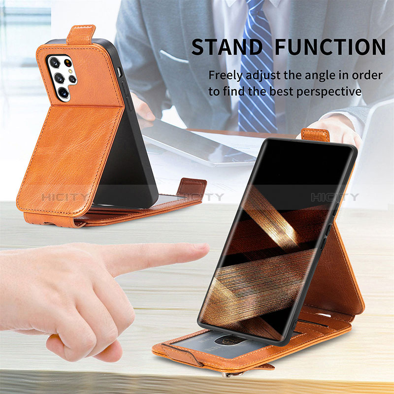 Funda de Cuero Flip para Samsung Galaxy S24 Ultra 5G