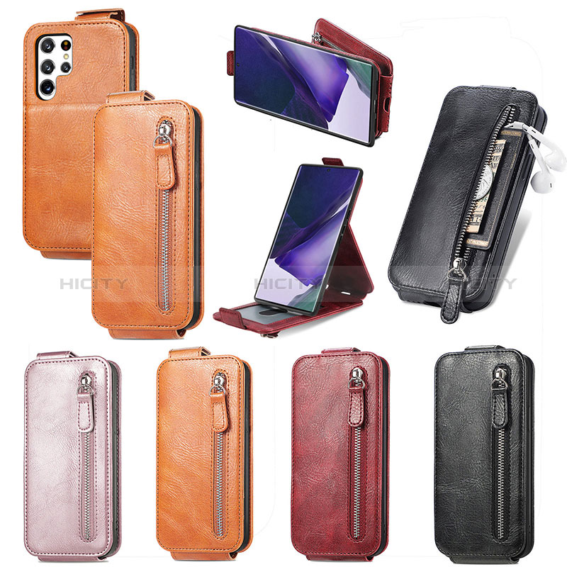 Funda de Cuero Flip para Samsung Galaxy S24 Ultra 5G