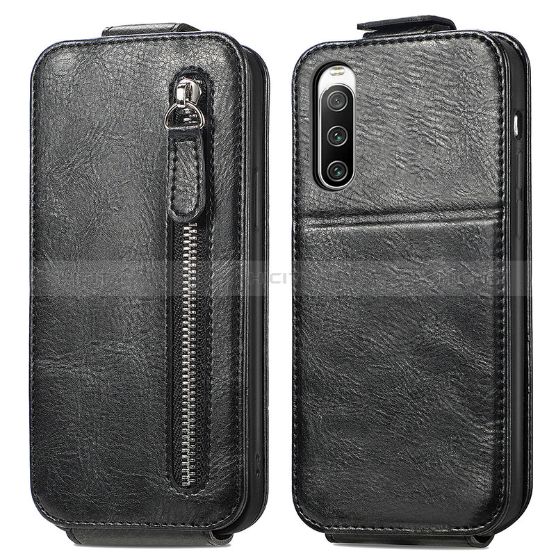 Funda de Cuero Flip para Sony Xperia 10 IV SO-52C