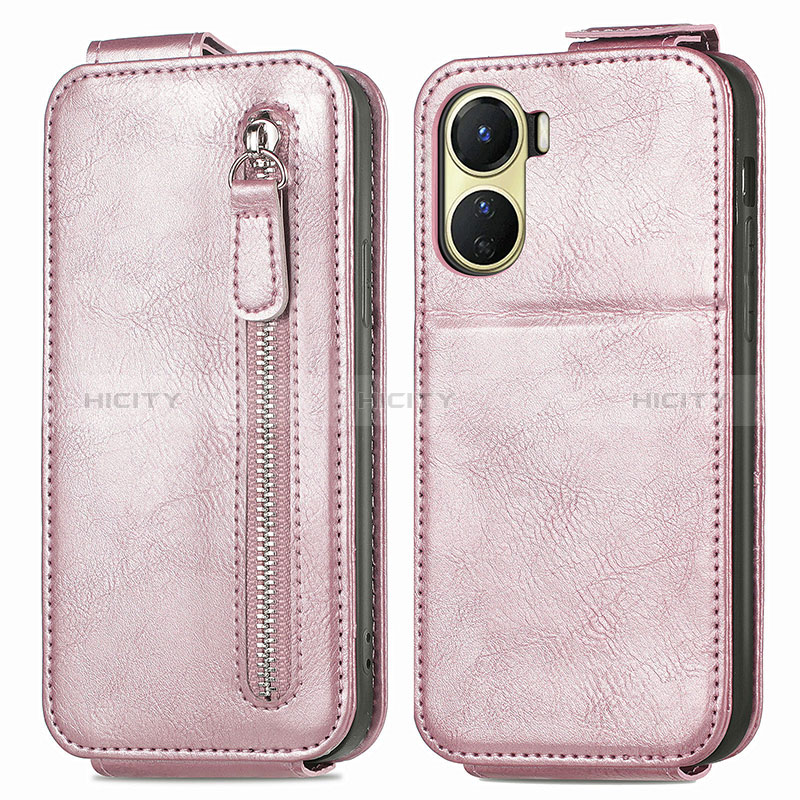 Funda de Cuero Flip para Vivo Y16