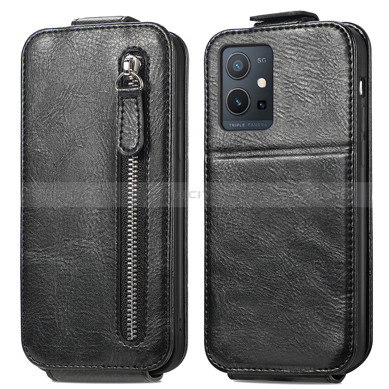 Funda de Cuero Flip para Vivo Y33e 5G Negro