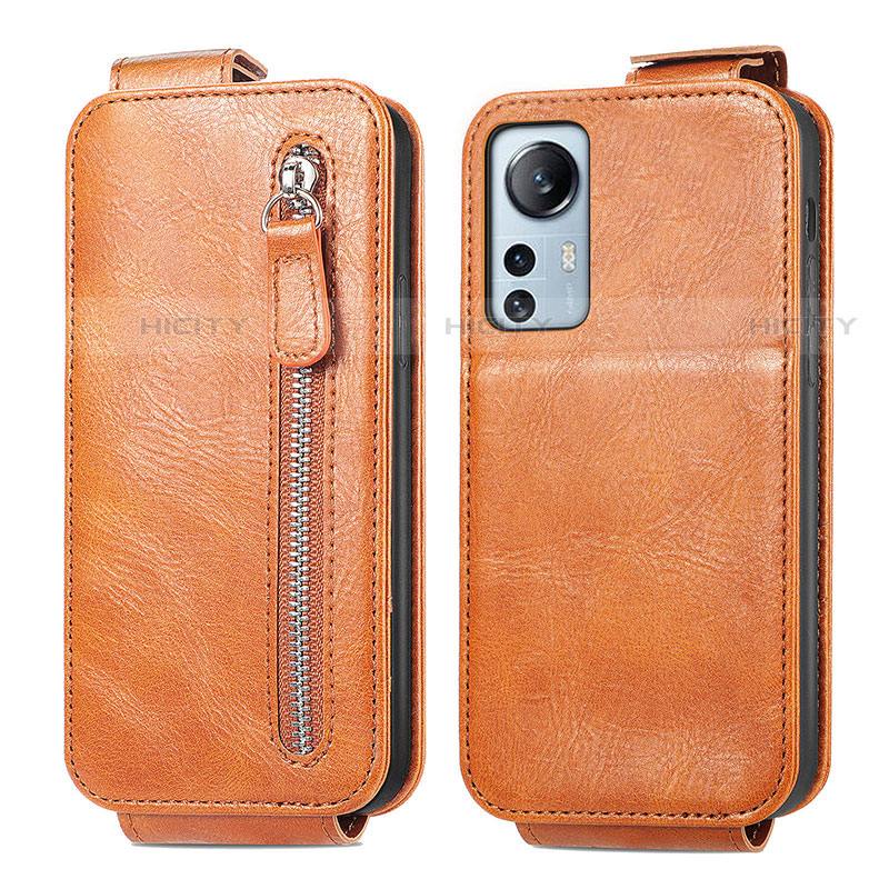 Funda de Cuero Flip para Xiaomi Mi 12X 5G Marron